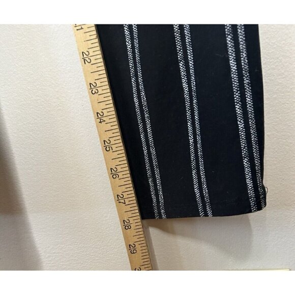 Derek Heart Womens Black White Striped Jumpsuit Casual Comfort Style Size Large - Picture 9 of 13